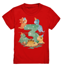Laden Sie das Bild in den Galerie-Viewer, Dinosaurier 3 Jahre alt Dino 3. Geburtstag T-Shirt
