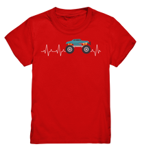 Laden Sie das Bild in den Galerie-Viewer, Monster Truck Herzschlag Monstertruck Kinder T-Shirt
