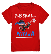 Laden Sie das Bild in den Galerie-Viewer, Fußballspieler Kinder Fußballer Fussball Ninja T-Shirt
