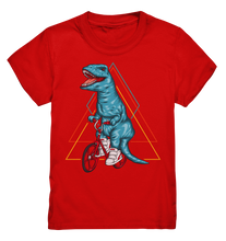 Laden Sie das Bild in den Galerie-Viewer, Dino Fahrrad Trex Kinder Dinosaurier T-Shirt

