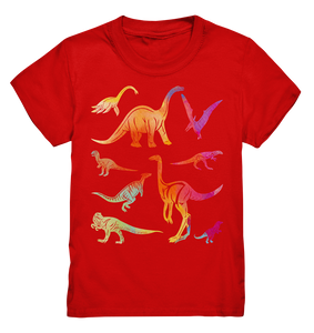 Kinder Dinosaurier Bunte Dinos T-Shirt