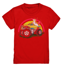 Laden Sie das Bild in den Galerie-Viewer, Monstertruck Einhorn Monster Truck Kinder T-Shirt
