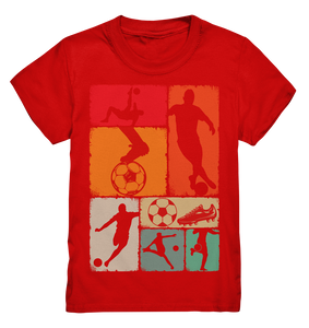 Fußballspieler Jungs Retro Fußballer Kinder Fußball T-Shirt