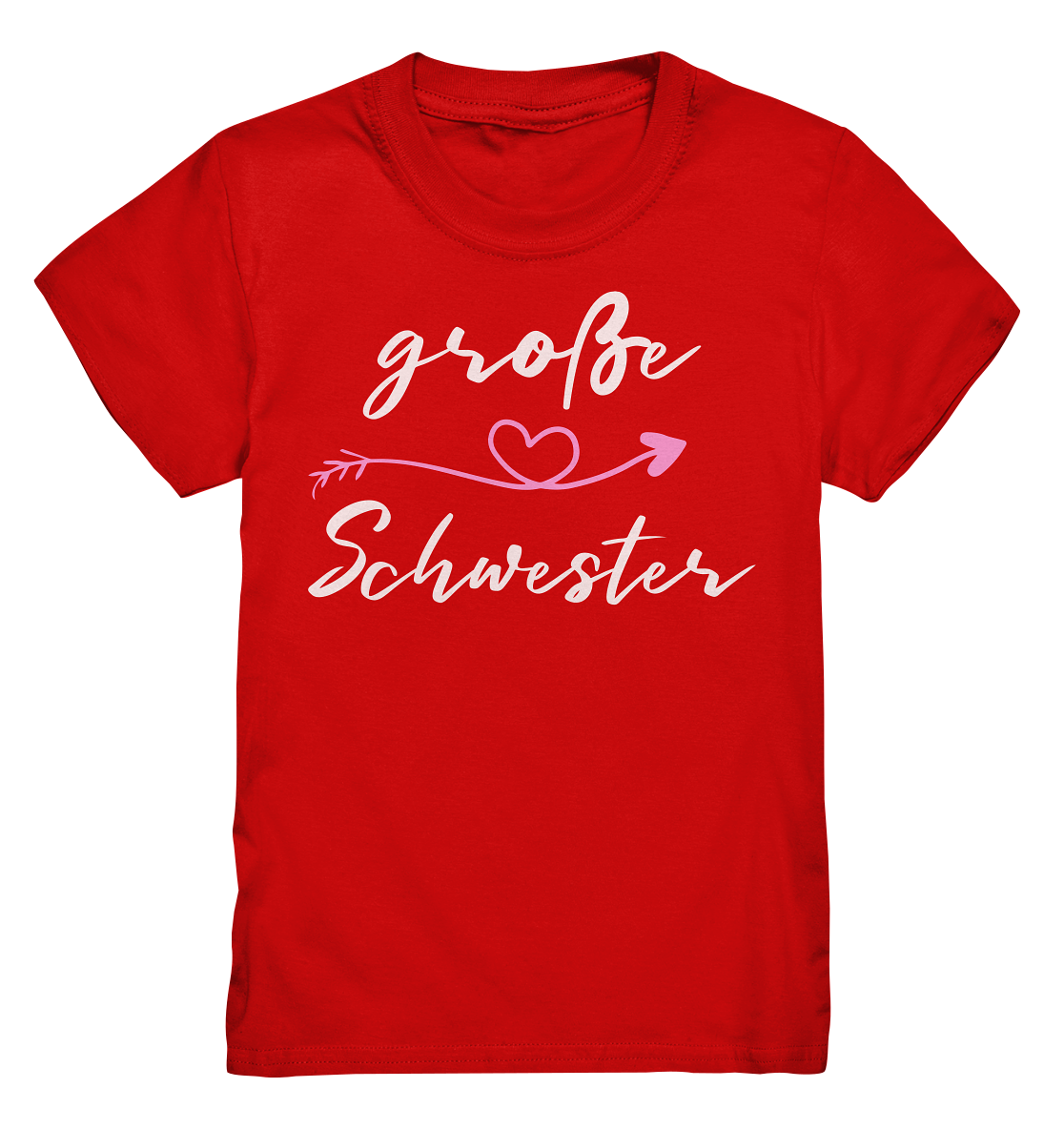 Große Schwester T-Shirt Herz Große Schwester Geschenk
