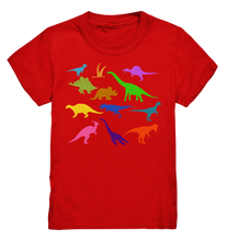 Laden Sie das Bild in den Galerie-Viewer, Dinosaurier Bunte Dinos Kinder T-Shirt
