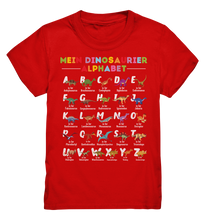 Laden Sie das Bild in den Galerie-Viewer, Dino ABC Lernen Dinosaurier Alphabet T-Shirt
