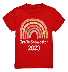 Große Schwester 2023 T-Shirt Regenbogen Große Schwester Geschenk