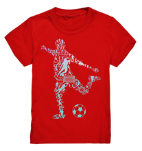 Laden Sie das Bild in den Galerie-Viewer, Fußballspieler Silhouette Fußballer Kinder Fußball T-Shirt
