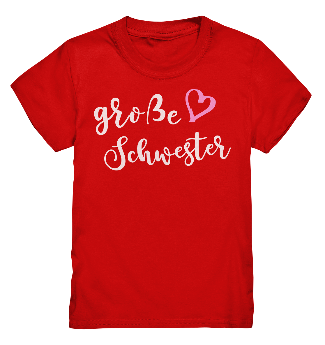 Große Schwester T-Shirt Herz Liebe Große Schwester Geschenk