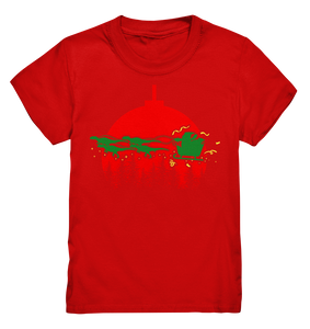 Dinosaurier Weihnachten Weihnachtsmann Dinos Kinder T-Shirt