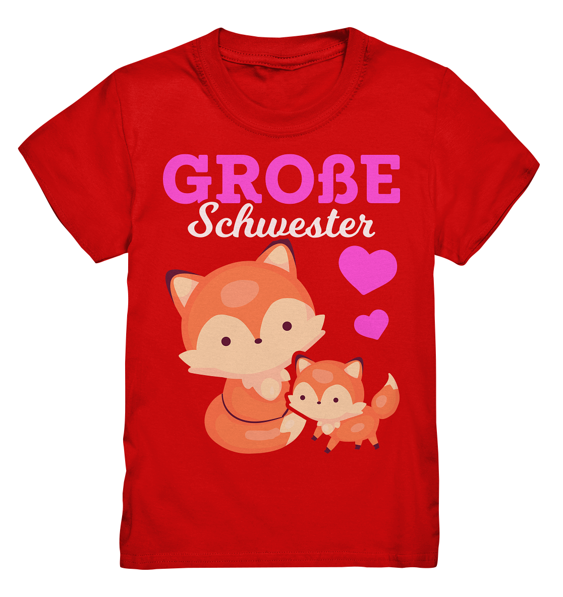 Große Schwester T-Shirt Fuchs Große Schwester Geschenk