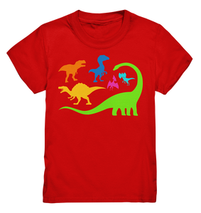 Dinosaurier Bunt Dino Kinder T-Shirt