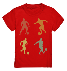 Fußball Retro Fußballer Fußballspieler Kinder T-Shirt