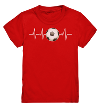 Laden Sie das Bild in den Galerie-Viewer, Fußball Jungs Fußballer Herzschlag Fußballspieler T-Shirt
