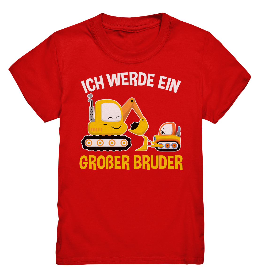 Bagger Baustelle Großer Bruder T-Shirt