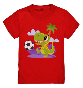 Fußballspieler Dino Fußballer Kinder Fußball T-Shirt