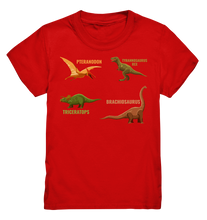 Laden Sie das Bild in den Galerie-Viewer, Dinosaurier Arten Dino Kinder T-Shirt
