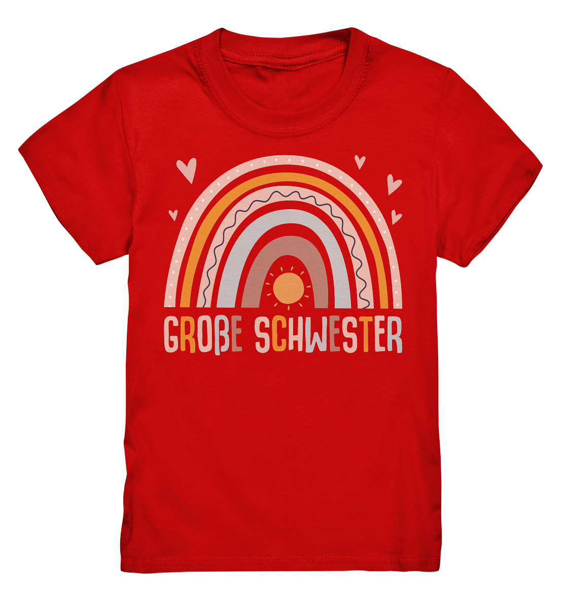 Große Schwester Shirt Regenbogen Große Schwester Geschenk
