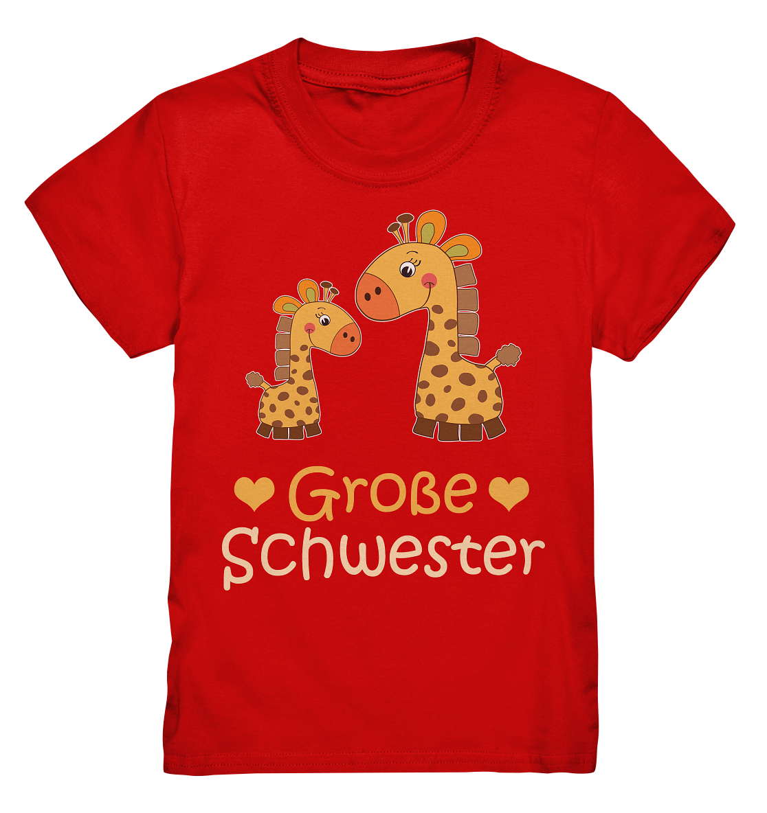 Große Schwester Shirt Giraffe Große Schwester Geschenk