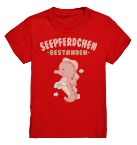 Seepferdchen Schwimmabzeichen bestanden Kinder Frühschwimmer T-Shirt