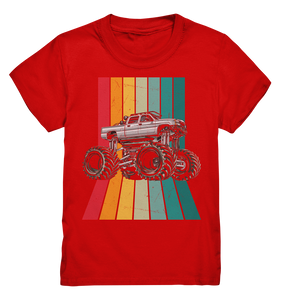 Retro Monstertruck Jungen Monster Truck Kinder T-Shirt