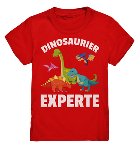 Jungs Mädchen Dino Kinder Dinosaurier Experte T-Shirt