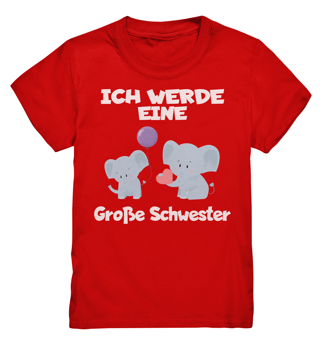 Große Schwester T-Shirt Elefanten Große Schwester Geschenk
