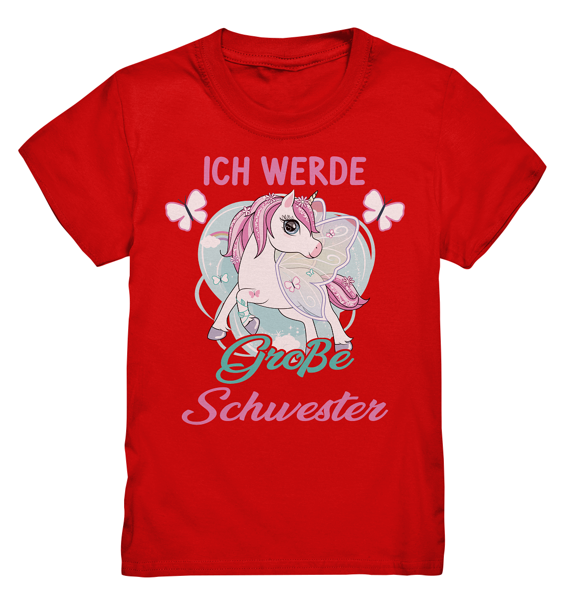 Große Schwester T-Shirt Einhorn Große Schwester Geschenk