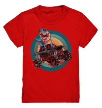 Laden Sie das Bild in den Galerie-Viewer, Dino Kinder Dinosaurier Monstertruck Trex T-Shirt
