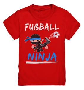 Fußballspieler Fußballer Kinder Fußball Ninja T-Shirt