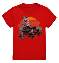 Laden Sie das Bild in den Galerie-Viewer, Dinosaurier Monstertruck Retro Trex Dino Kinder T-Shirt
