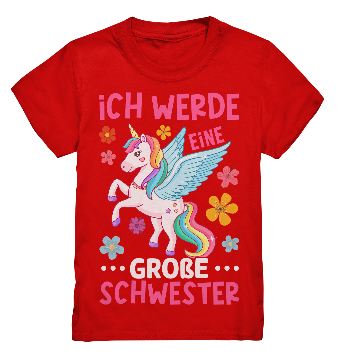 Große Schwester T-Shirt Einhorn Große Schwester Geschenk