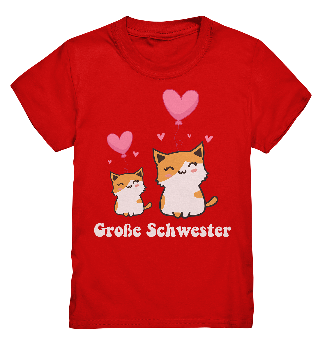 Große Schwester T-Shirt Katze Große Schwester Geschenk