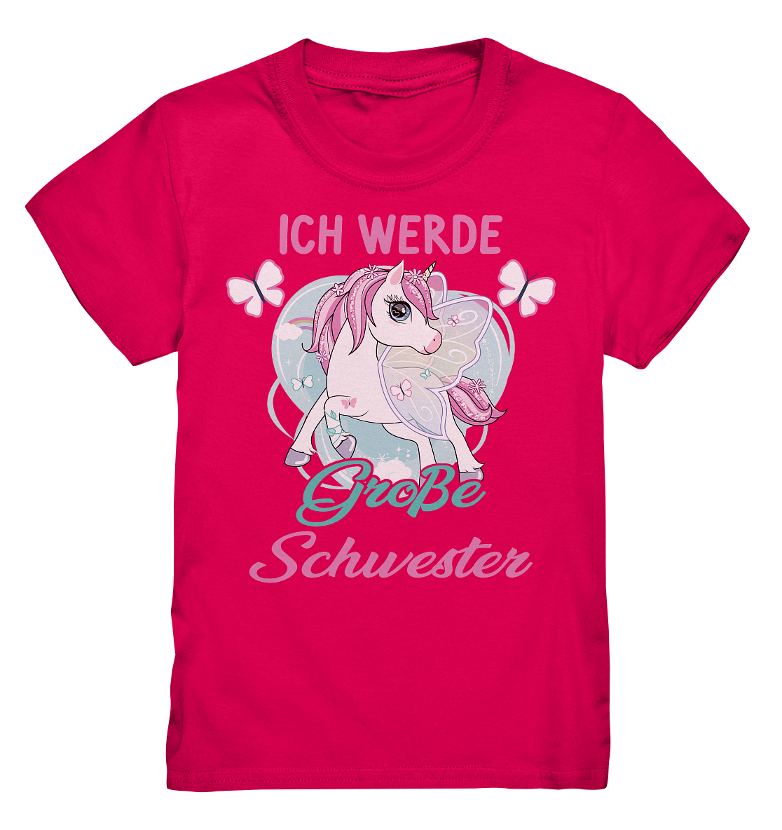 Große Schwester T-Shirt Einhorn Große Schwester Geschenk