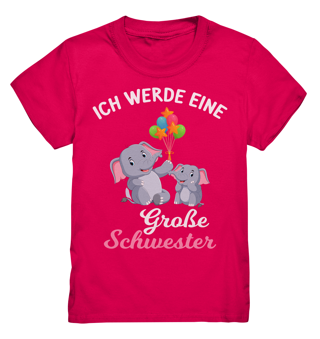 Große Schwester T-Shirt Elefant Große Schwester Geschenk