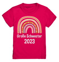 Laden Sie das Bild in den Galerie-Viewer, Große Schwester 2023 T-Shirt Regenbogen Große Schwester Geschenk
