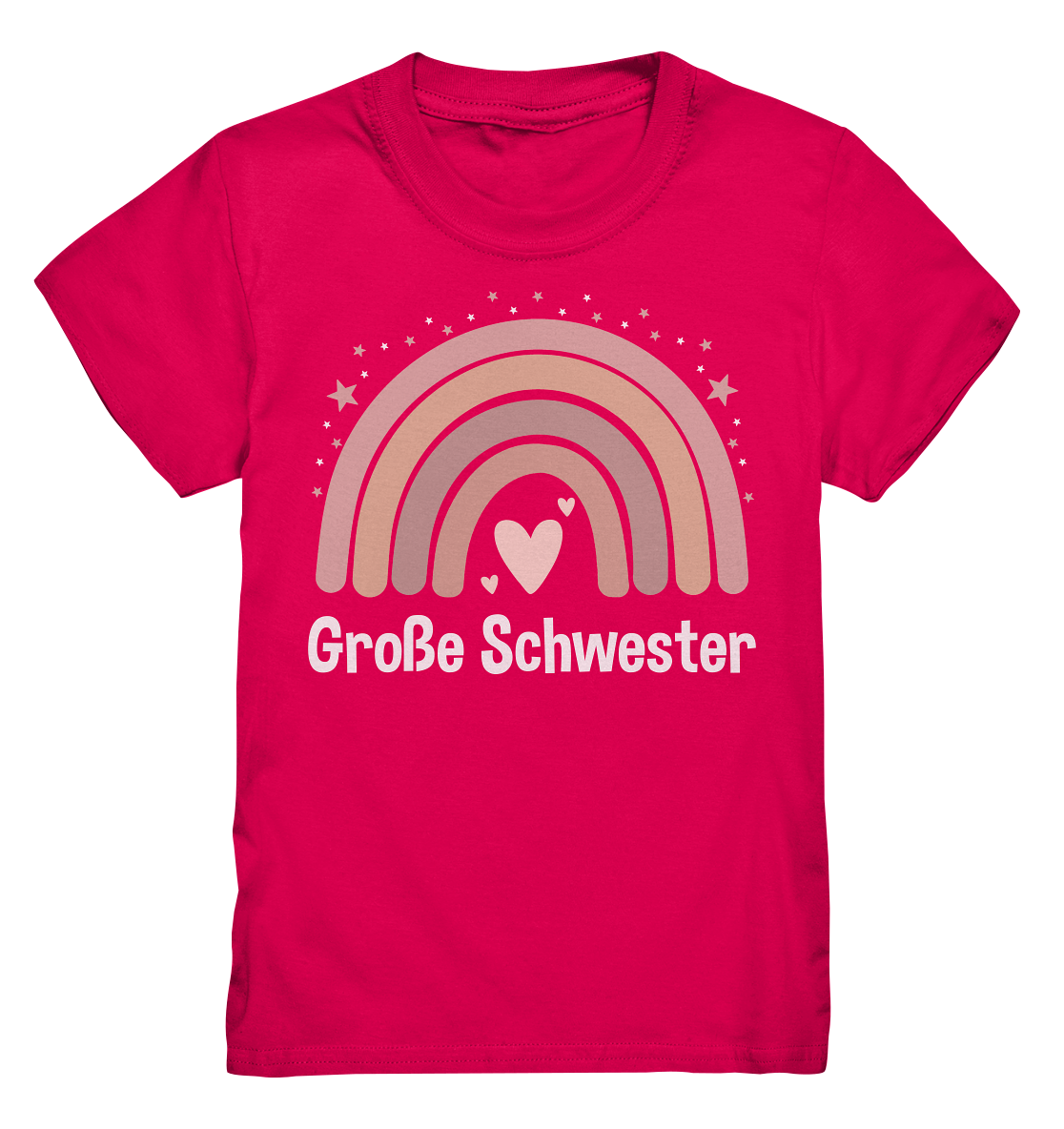 Große Schwester T-Shirt Regenbogen Große Schwester Geschenk