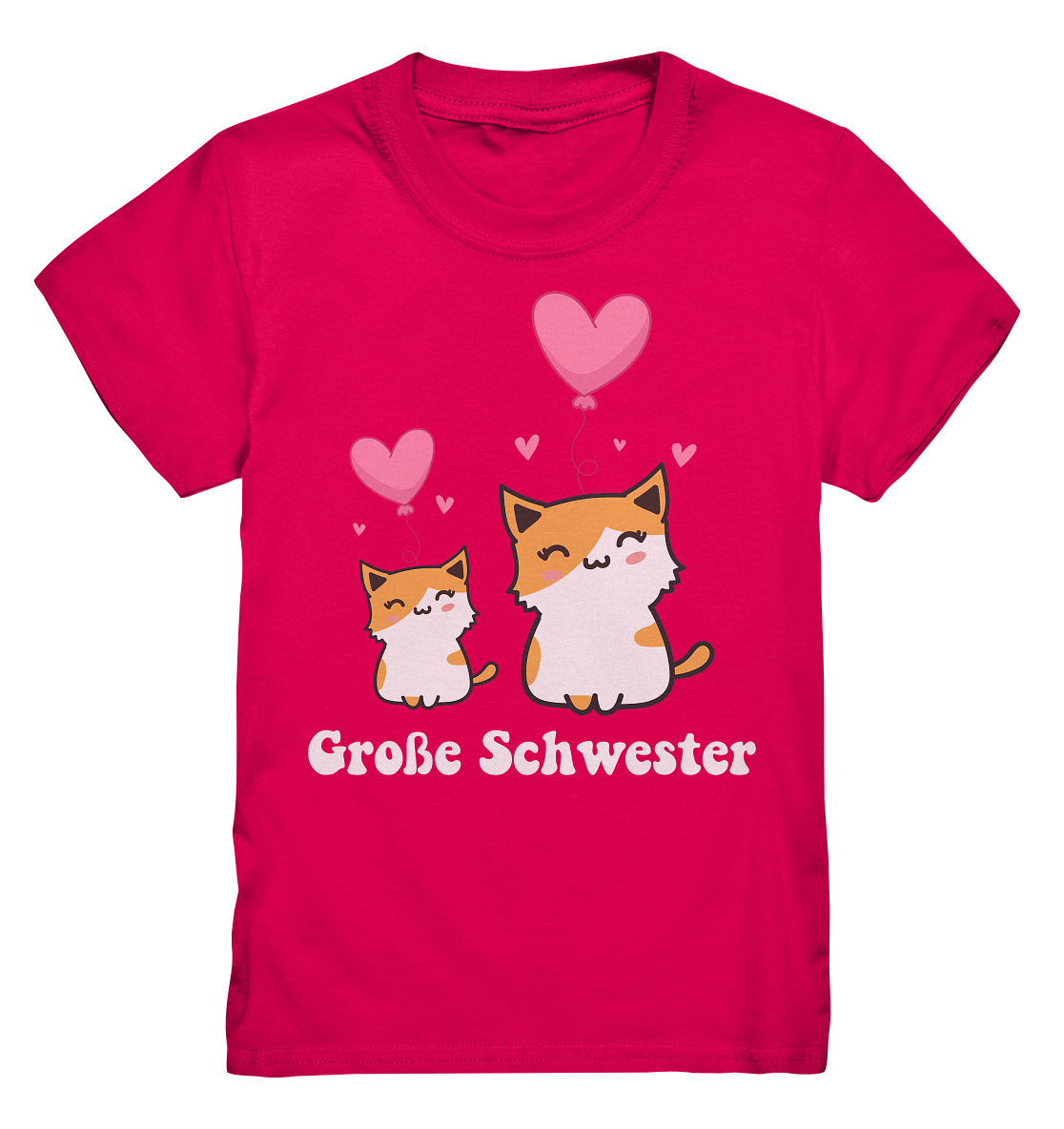 Große Schwester T-Shirt Katze Große Schwester Geschenk