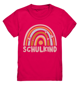 Mädchen Einschulung Regenbogen Schulkind T-Shirt Schulanfang Geschenk