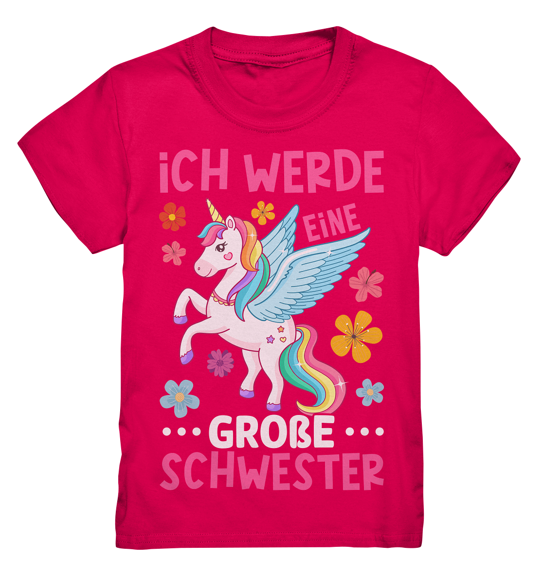 Große Schwester T-Shirt Einhorn Große Schwester Geschenk