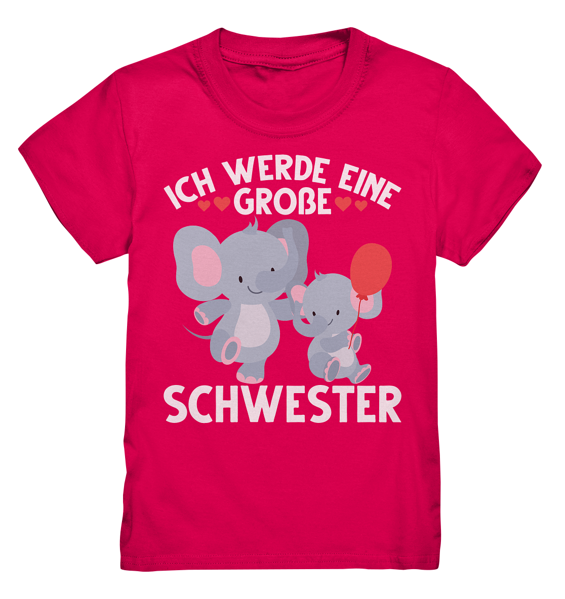 Große Schwester T-Shirt Elefanten Große Schwester Geschenk