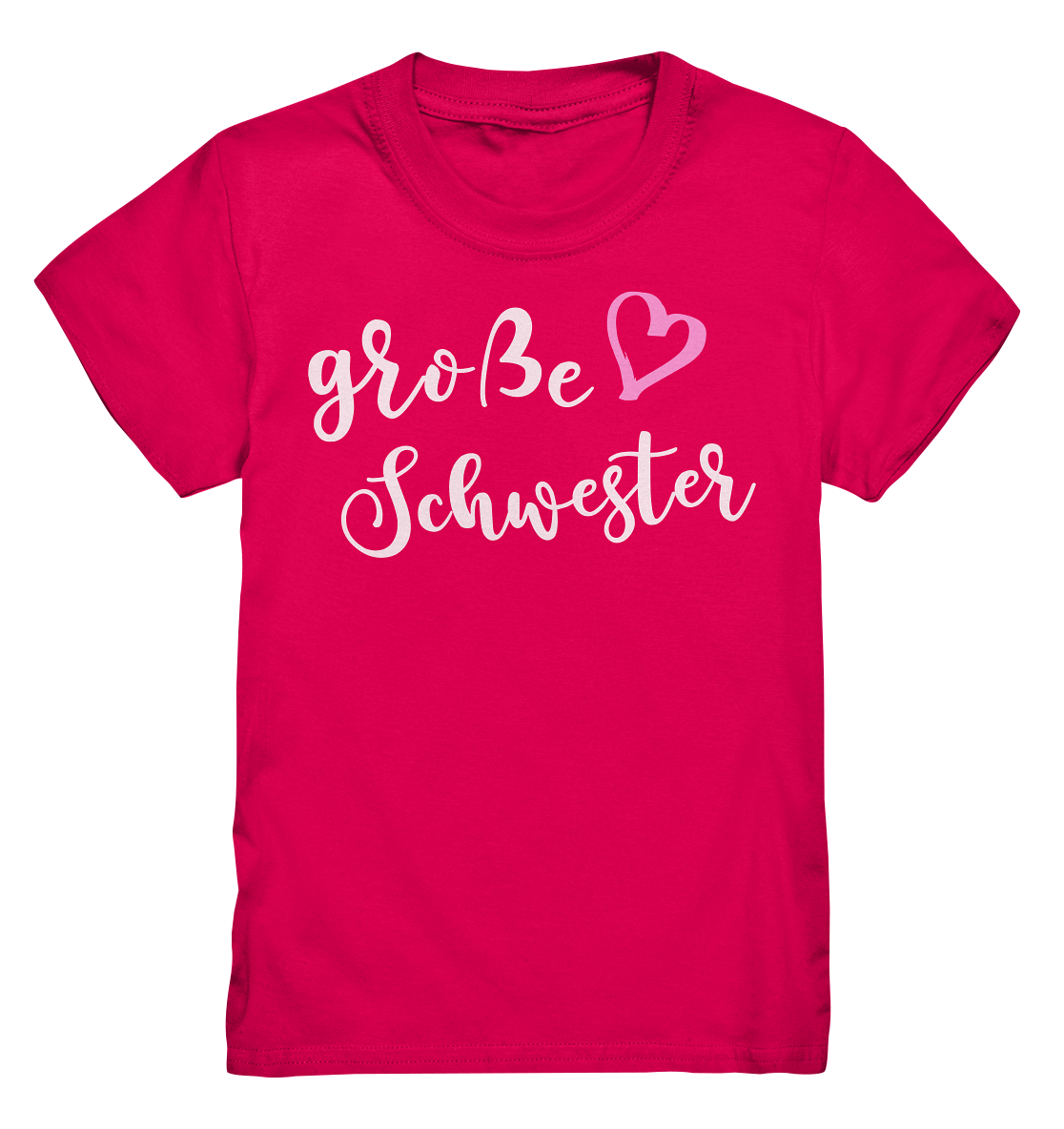 Große Schwester T-Shirt Herz Liebe Große Schwester Geschenk