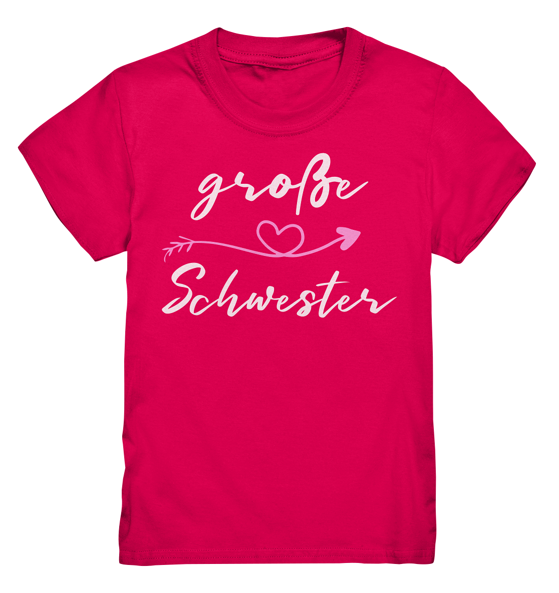 Große Schwester T-Shirt Herz Große Schwester Geschenk