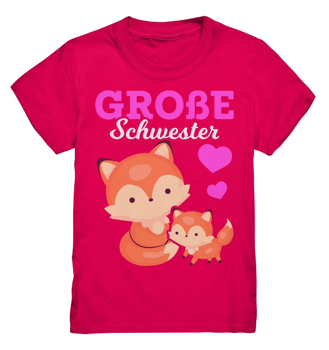 Große Schwester T-Shirt Fuchs Große Schwester Geschenk