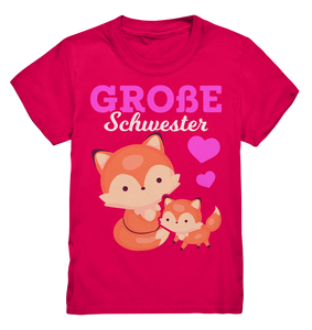 Große Schwester T-Shirt Fuchs Große Schwester Geschenk