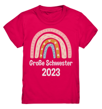 Laden Sie das Bild in den Galerie-Viewer, Große Schwester Geschenk Regenbogen Große Schwester 2023 T-Shirt
