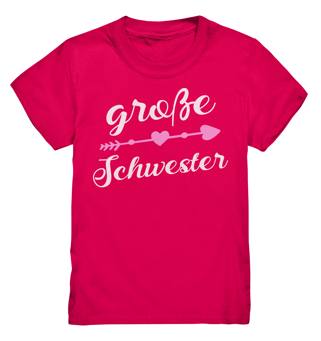 Große Schwester T-Shirt Pfeil Herz Große Schwester Geschenk