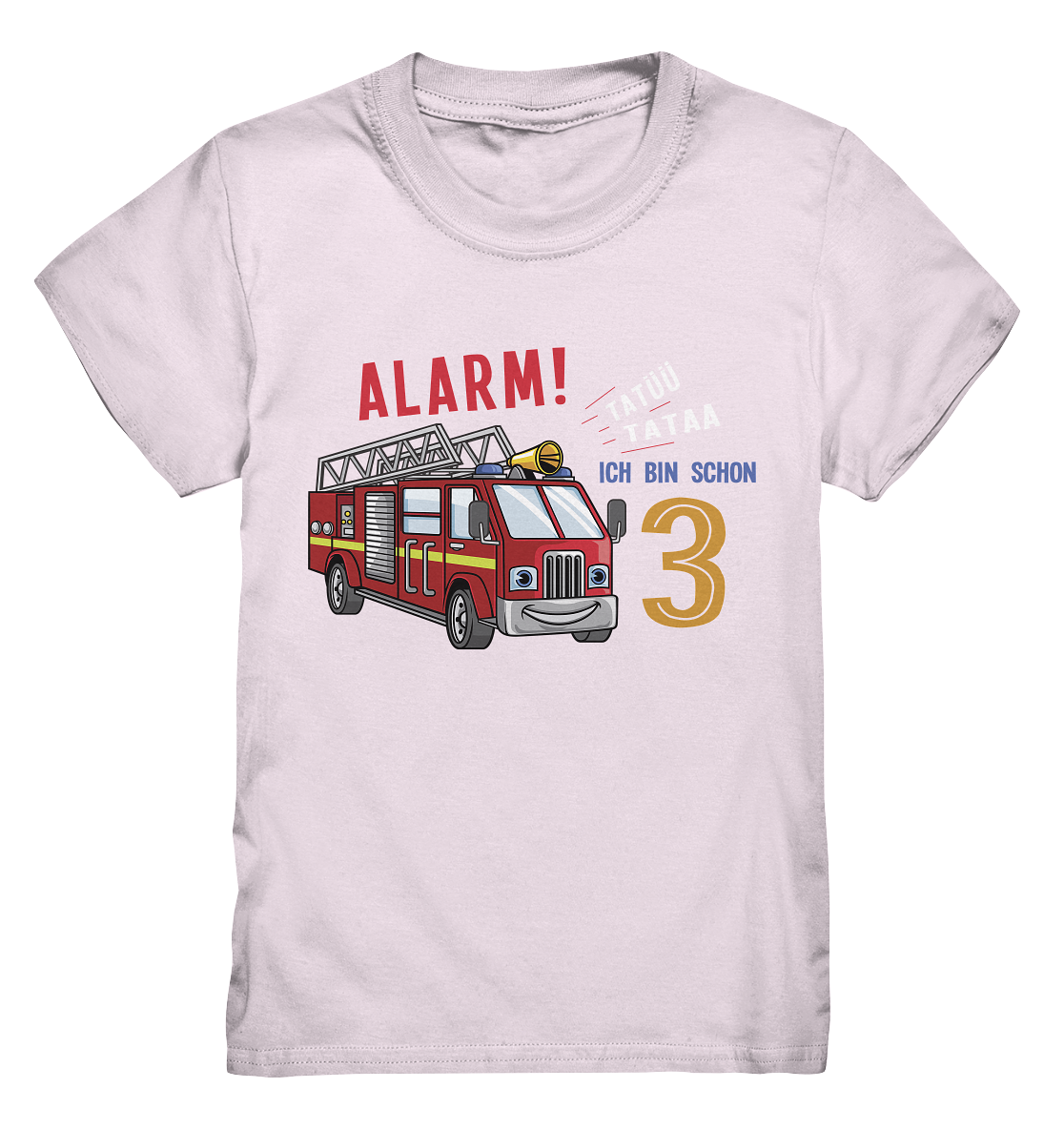 Tigerlino® T-Shirt Tata – Feuerwehr Tatü Kinder personalisiert