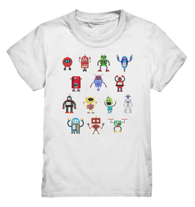 Lustige Roboter Mädchen Jungen Roboter Kinder T-Shirt
