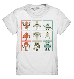 Retro Roboter Sammlung Lustige Robotik Kinder T-Shirt